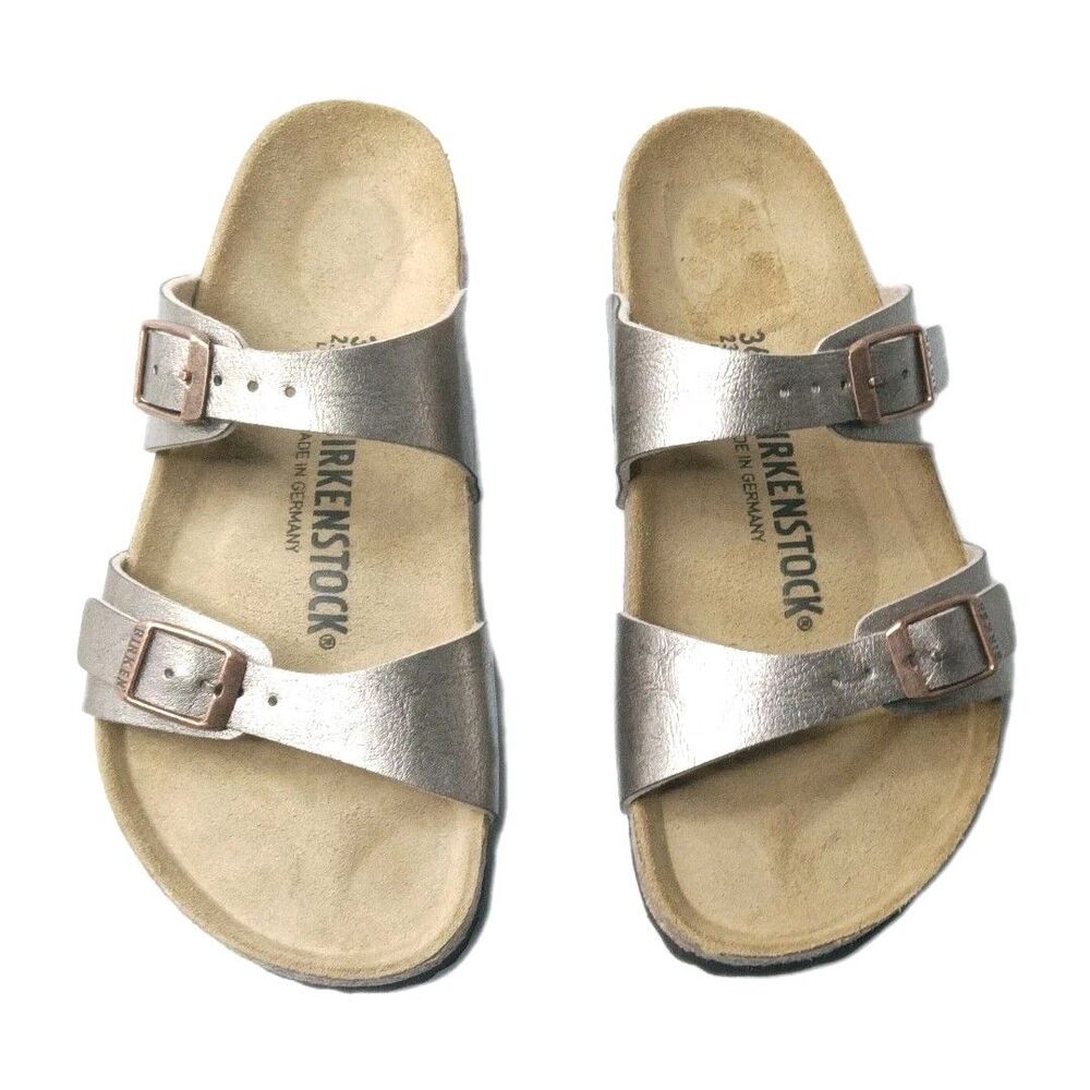 Birkenstock Sydney Birko-Flor Sandals Women's Size 36 / 5-5.5 Graceful Taupe